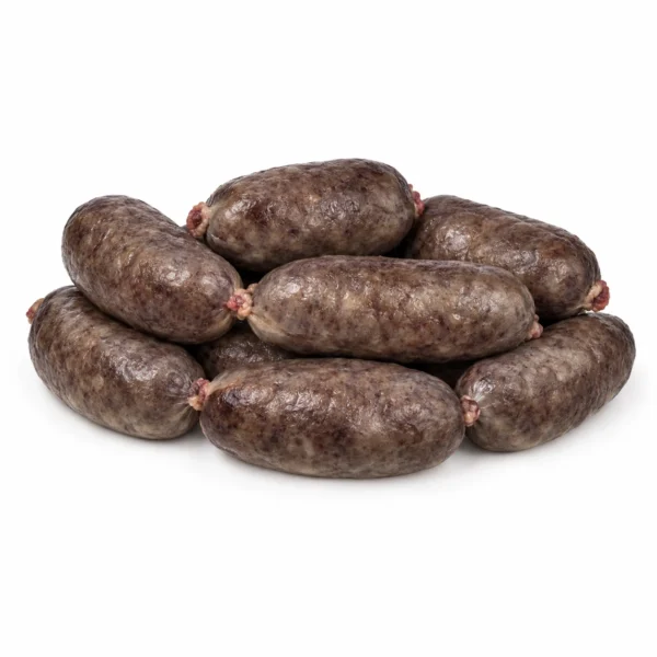 Butifarrons 600 g sobre fondo blanco