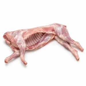 Cabrito Entero Lechal Mallorquín 5 kg aprox sobre fondo blanco