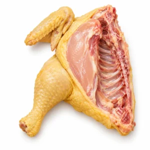 Gallina de Corral 2,5 kg aprox sobre fondo blanco