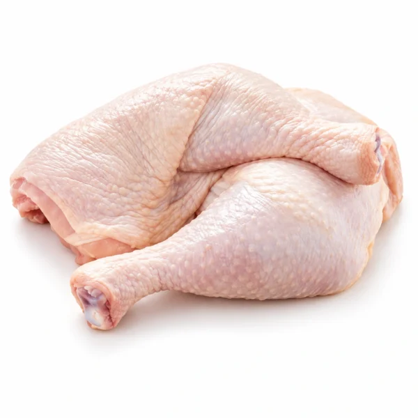 Muslos de Pollo 800 g sobre fondo blanco
