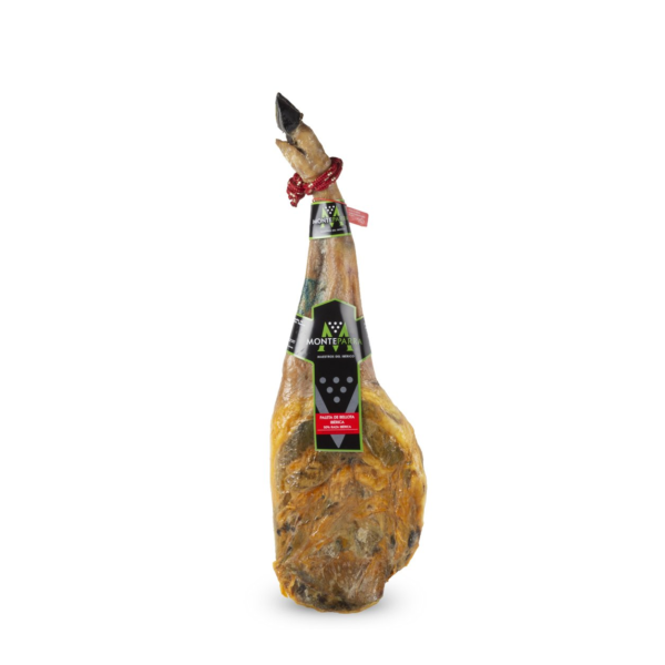 Paleta de Bellota Ibérica 50% Raza Ibérica Monteparra 4,5Kg aprox. sobre fondo blanco