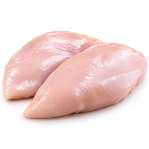 Pechuga de Pollo Granja Certificado 550 g sobre fondo blanco