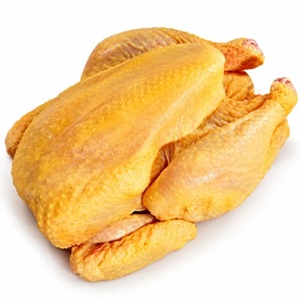 Pollo Campero Certificado Unidad 2,5 kg aprox sobre fondo blanco
