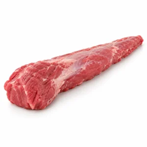 Solomillo de Ternera Certificada 1,9 kg aprox sobre fondo blanco